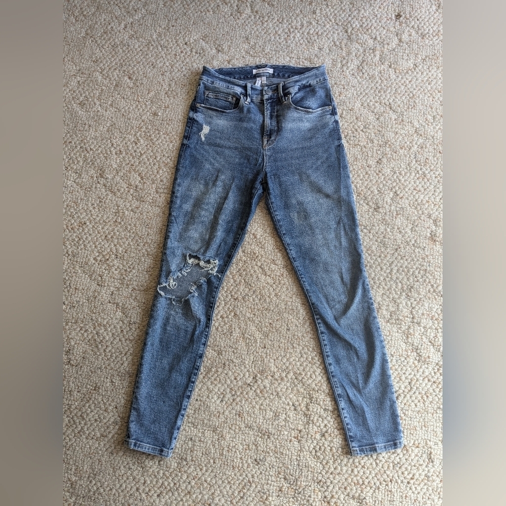 Good American good legs crop size 2